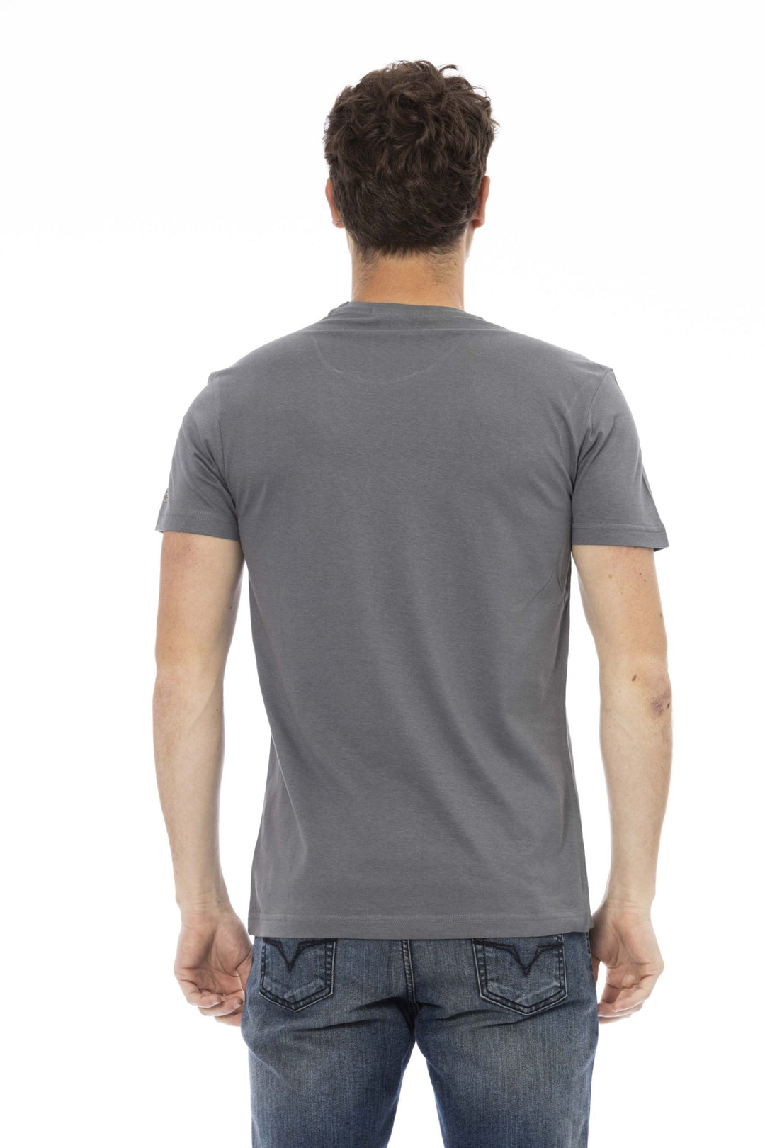 Trussardi Action Gray Cotton T-Shirt