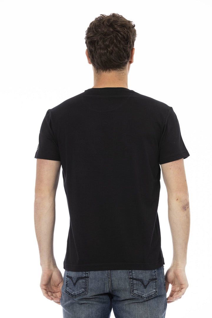 Trussardi Action Black Cotton T-Shirt