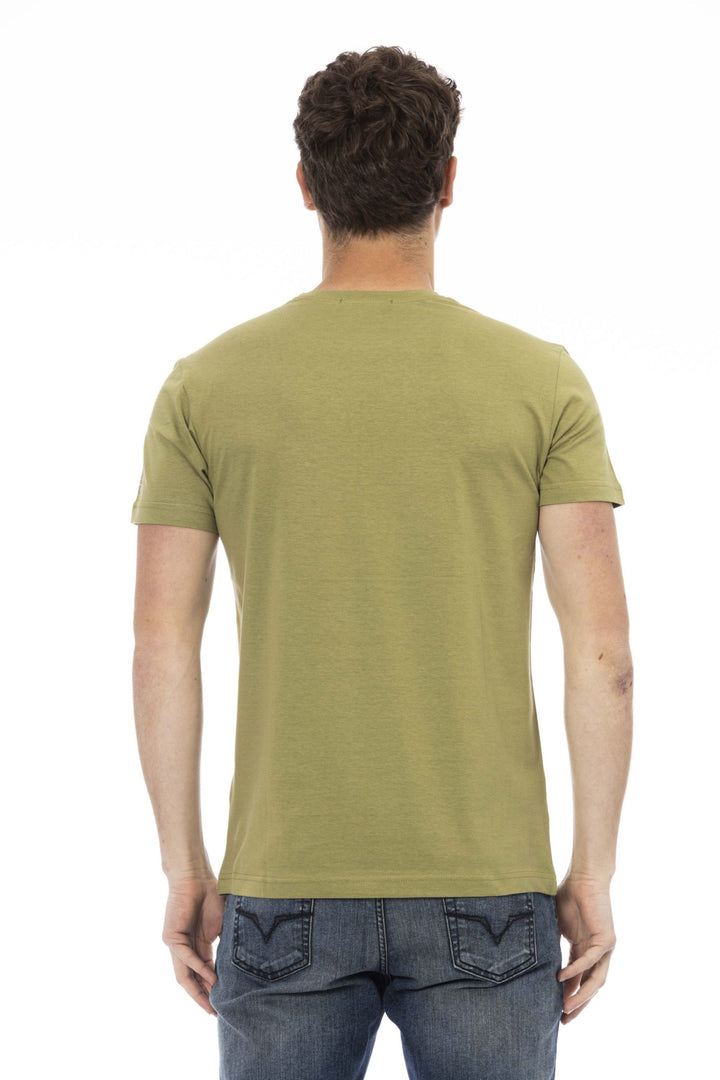 Trussardi Action Green Cotton T-Shirt