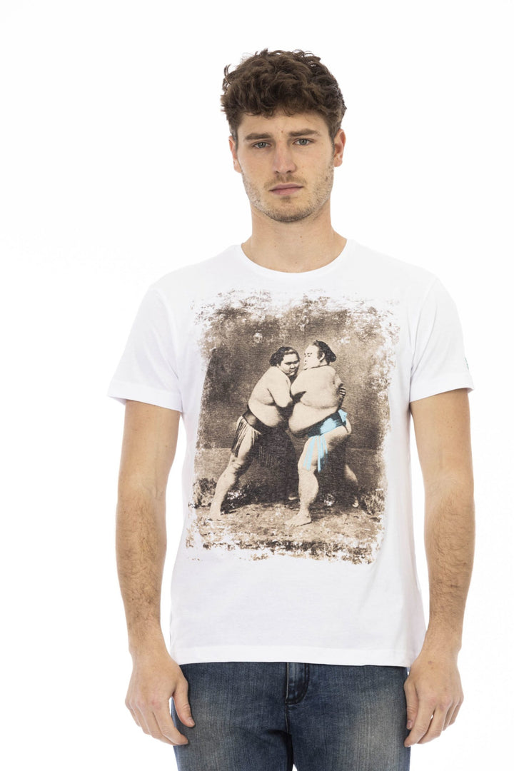 Trussardi Action White Cotton T-Shirt