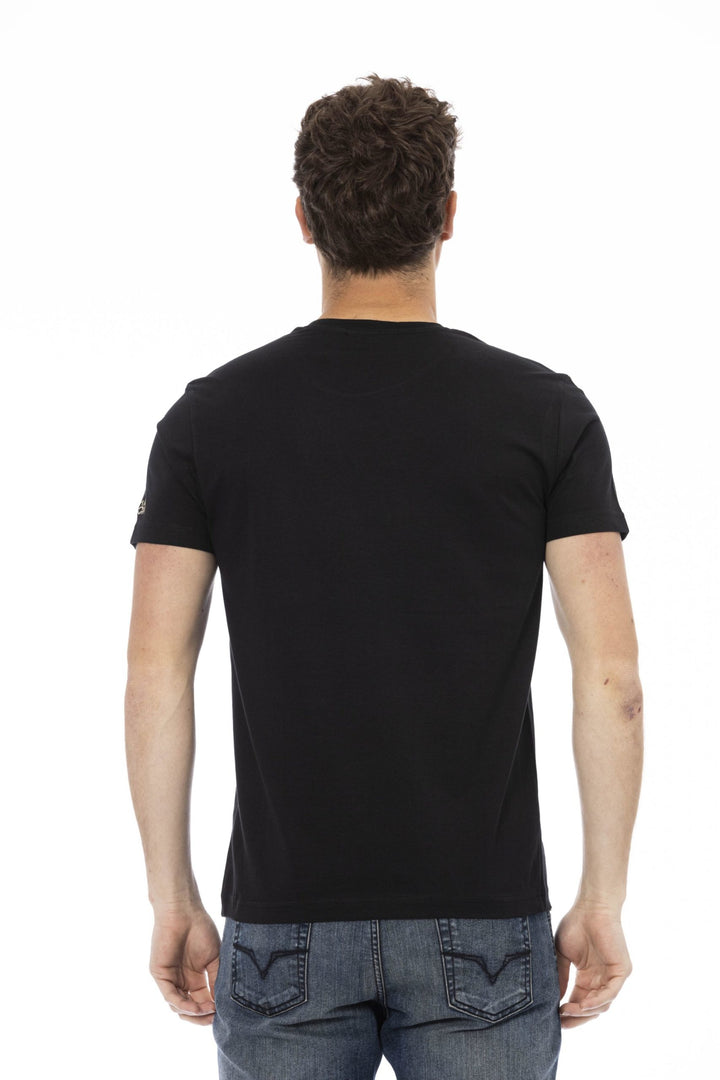 Trussardi Action Black Cotton T-Shirt