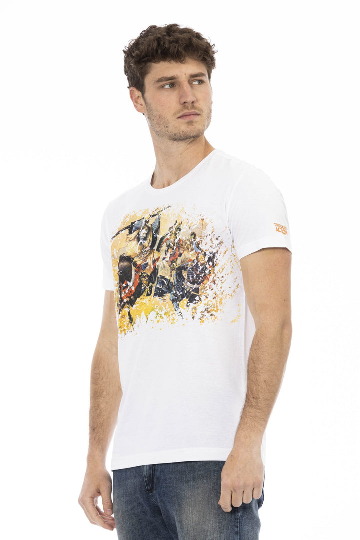 Trussardi Action White Cotton T-Shirt