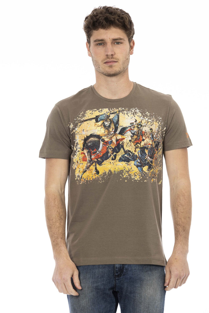 Trussardi Action Brown Cotton T-Shirt