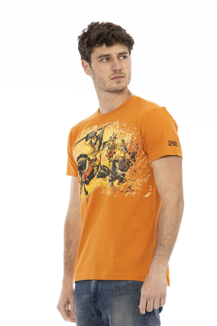 Trussardi Action Orange Cotton T-Shirt