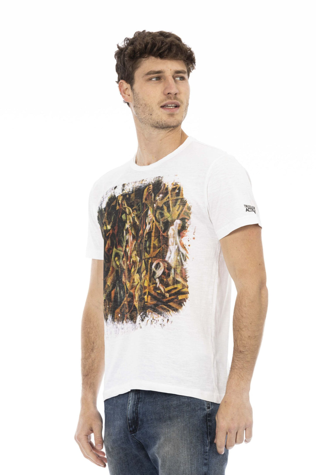 Trussardi Action White Cotton T-Shirt