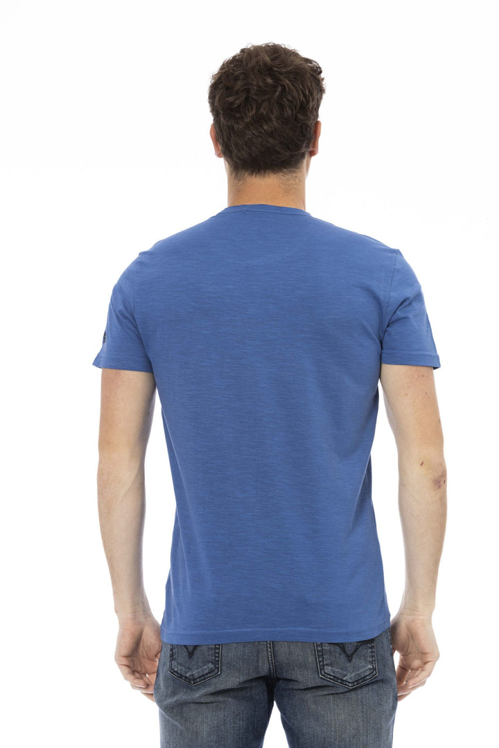 Trussardi Action Blue Cotton T-Shirt