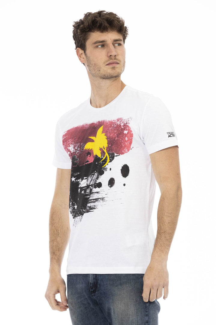 Trussardi Action White Cotton T-Shirt