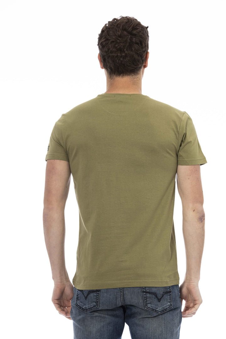 Trussardi Action Green Cotton T-Shirt