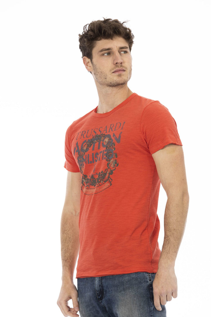 Trussardi Action Red Cotton T-Shirt