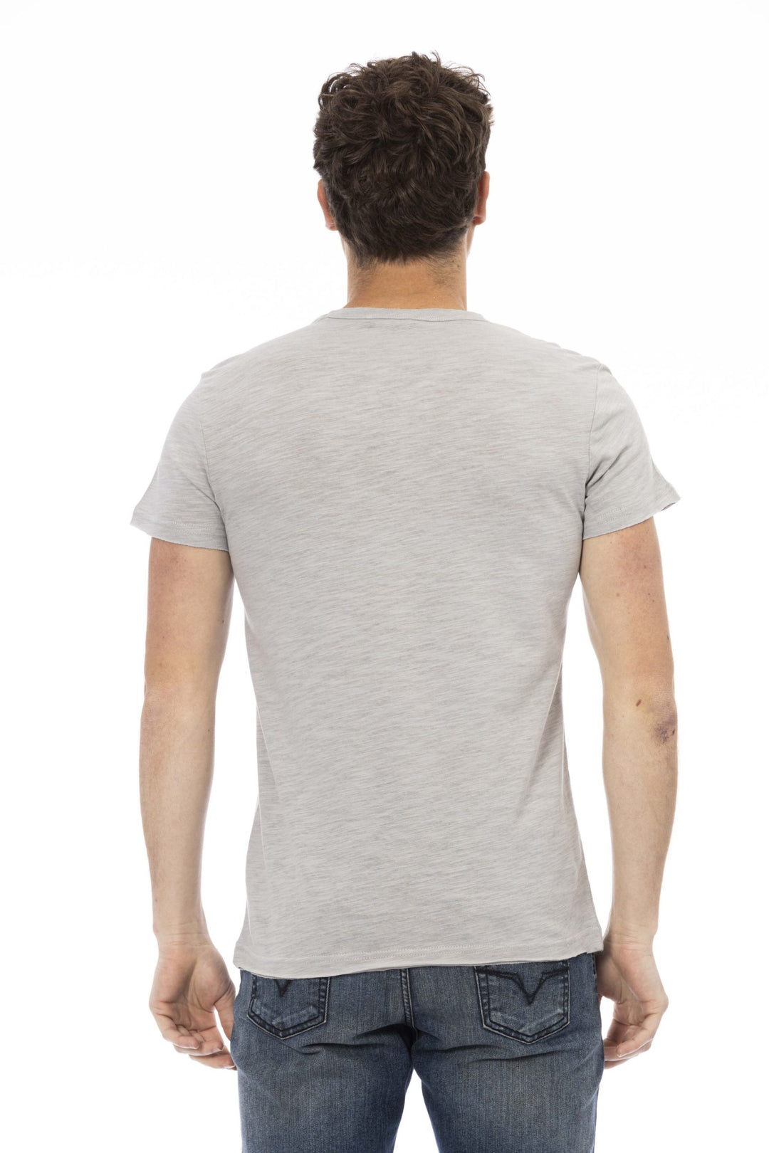 Trussardi Action Gray Cotton T-Shirt