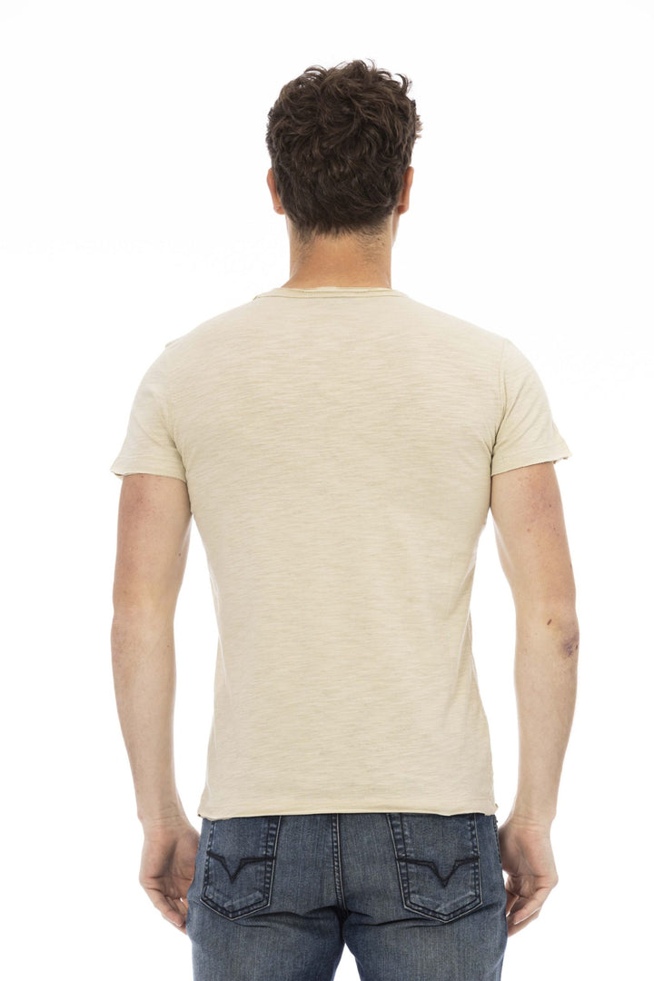 Trussardi Action Beige Cotton T-Shirt