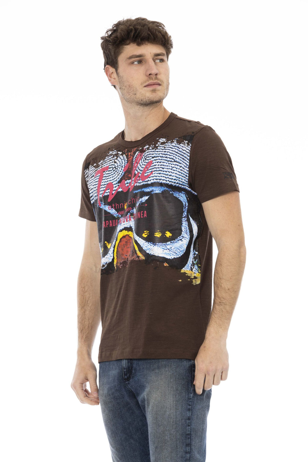 Trussardi Action Brown Cotton T-Shirt