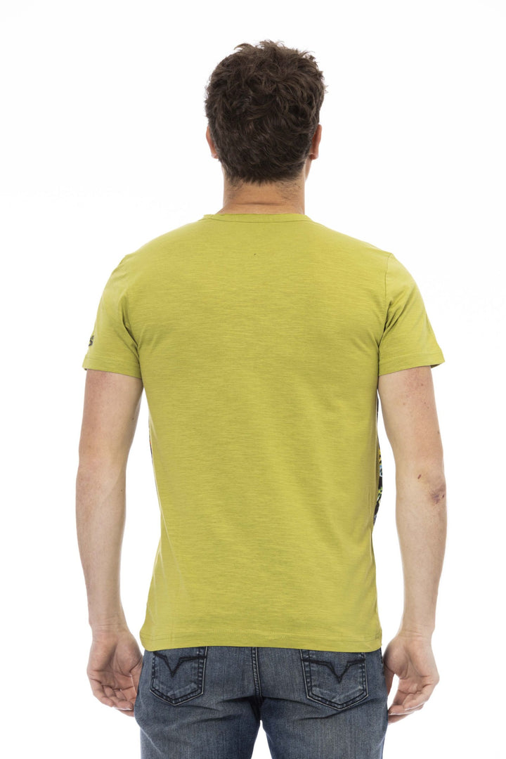 Trussardi Action Green Cotton T-Shirt