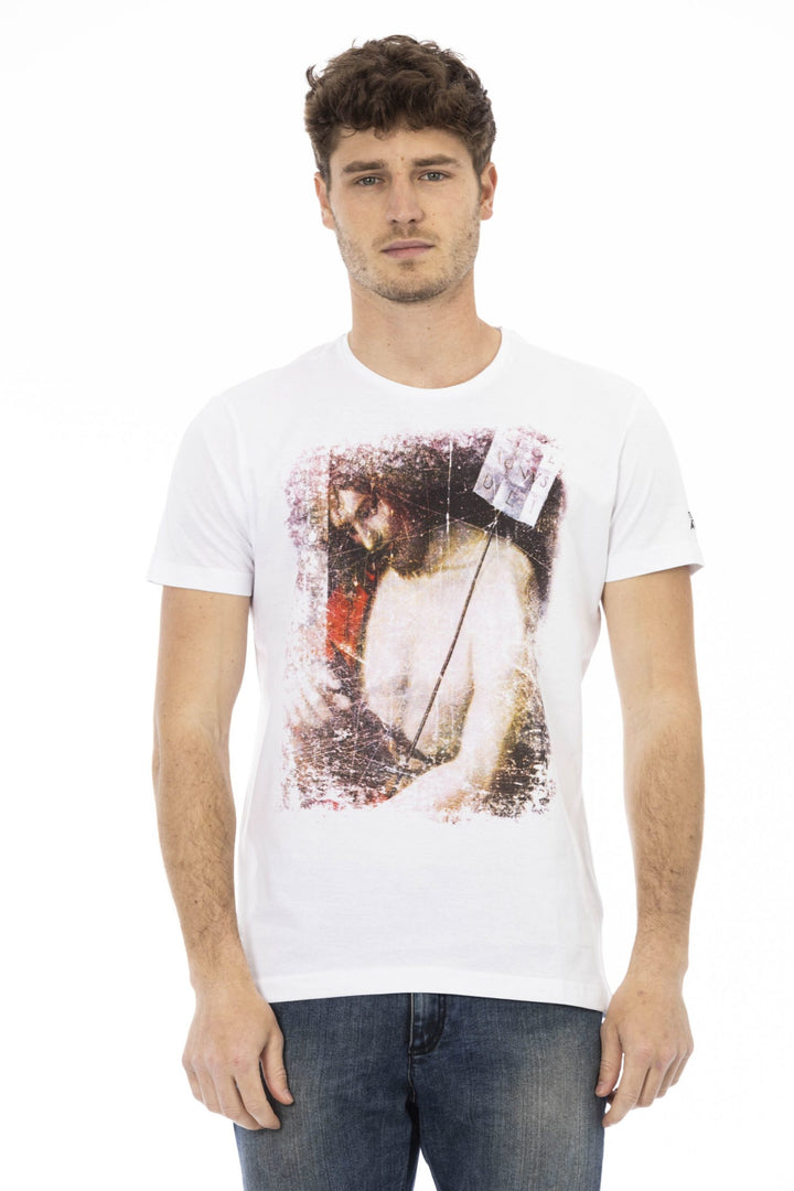 Trussardi Action White Cotton T-Shirt