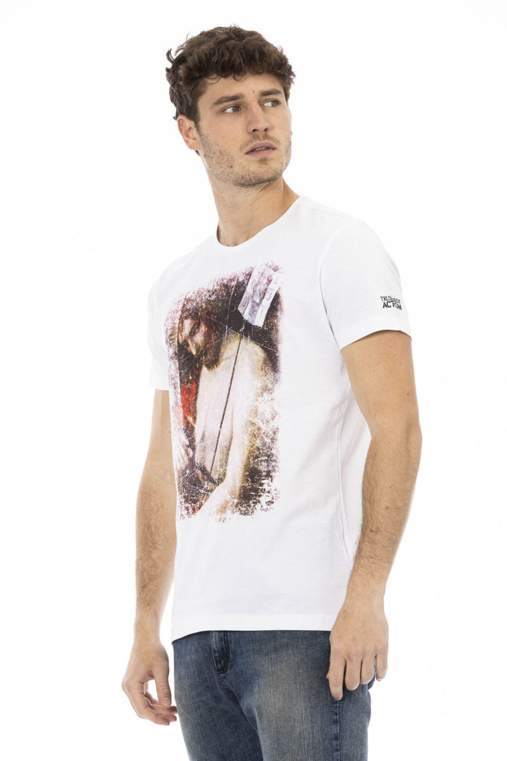 Trussardi Action White Cotton T-Shirt