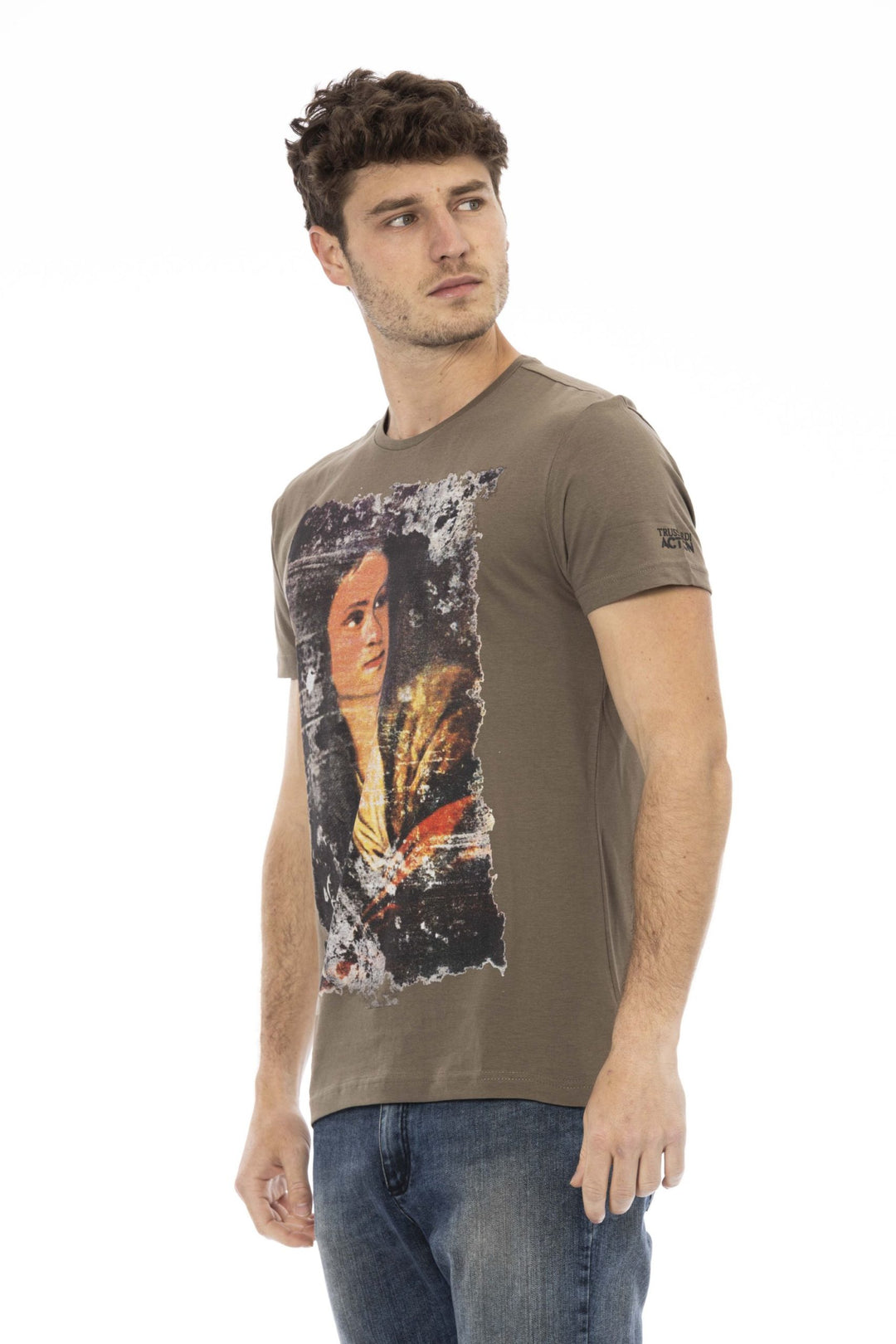 Trussardi Action Brown Cotton T-Shirt