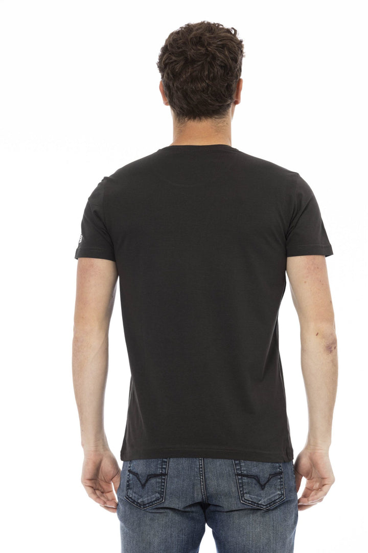 Trussardi Action Black Cotton T-Shirt