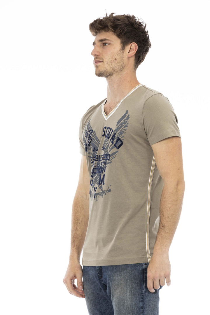 Trussardi Action Green Cotton T-Shirt