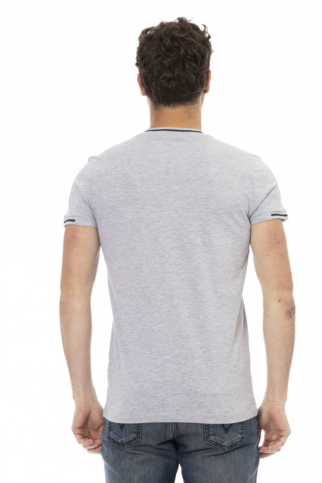 Trussardi Action Gray Cotton T-Shirt