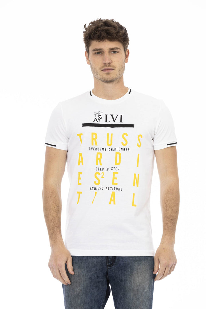 Trussardi Action White Cotton T-Shirt