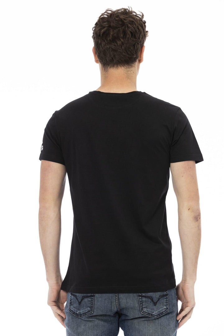 Trussardi Action Black Cotton T-Shirt