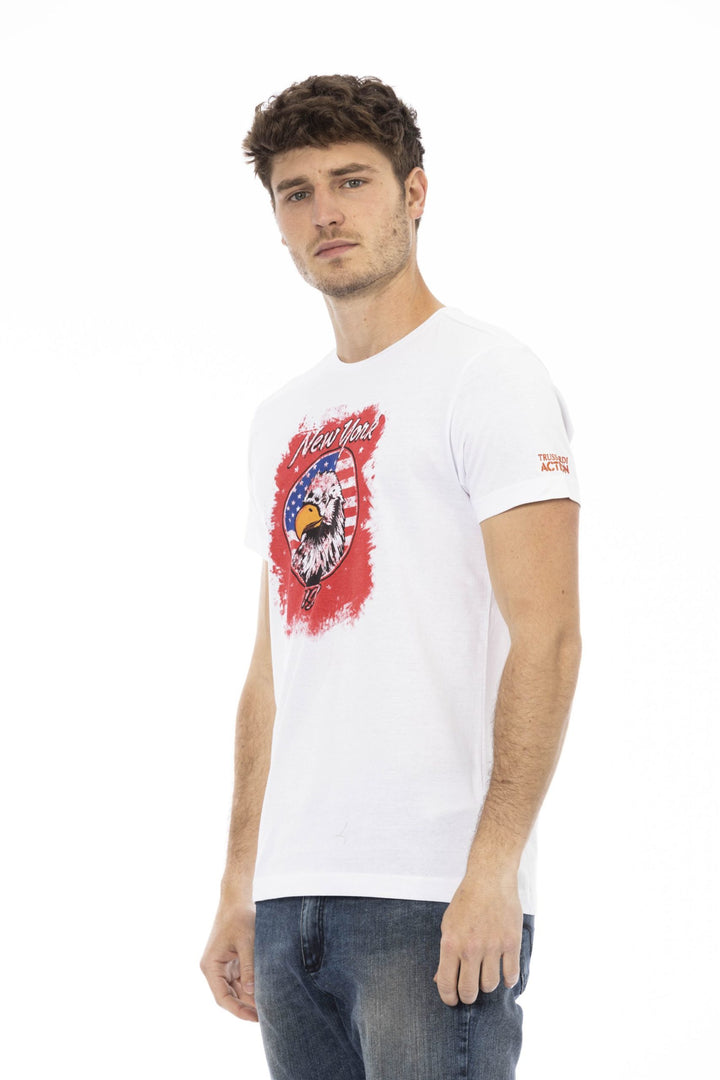 Trussardi Action White Cotton T-Shirt