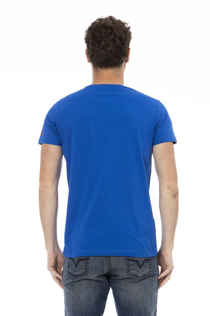 Trussardi Action Blue Cotton T-Shirt