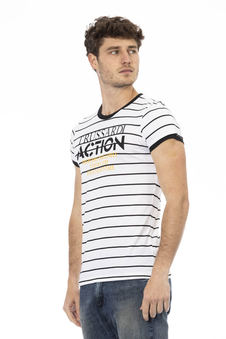 Trussardi Action White Cotton T-Shirt