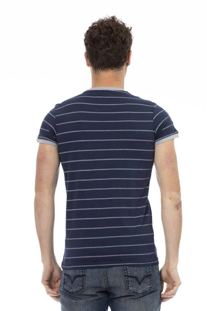 Trussardi Action Blue Cotton T-Shirt