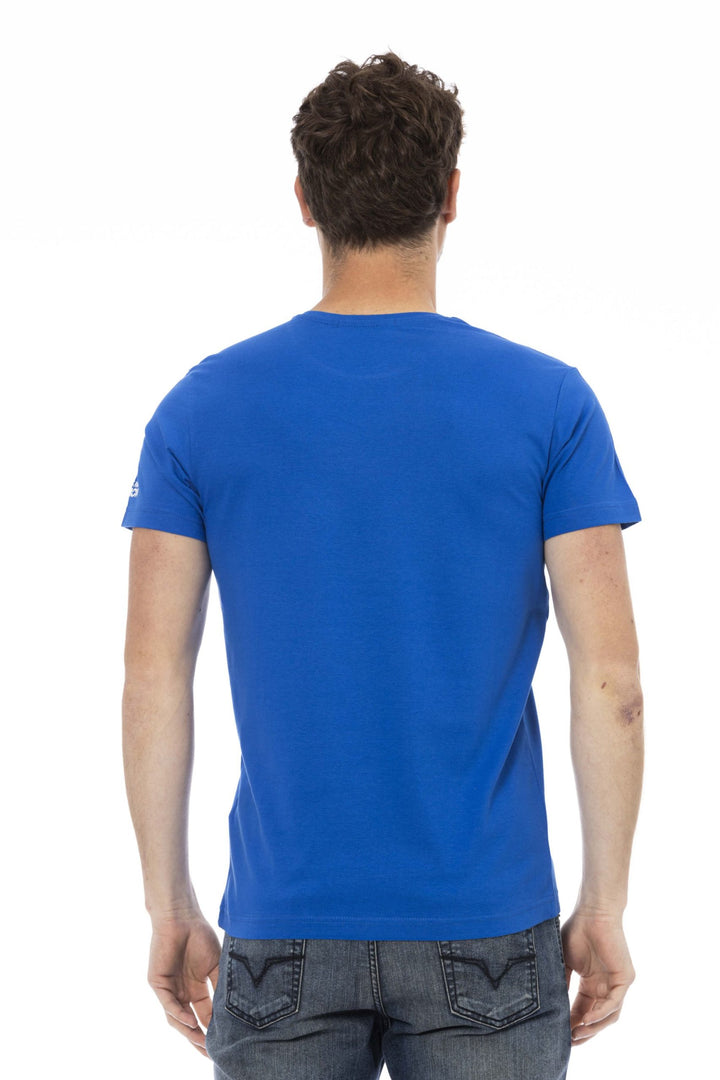 Trussardi Action Blue Cotton T-Shirt