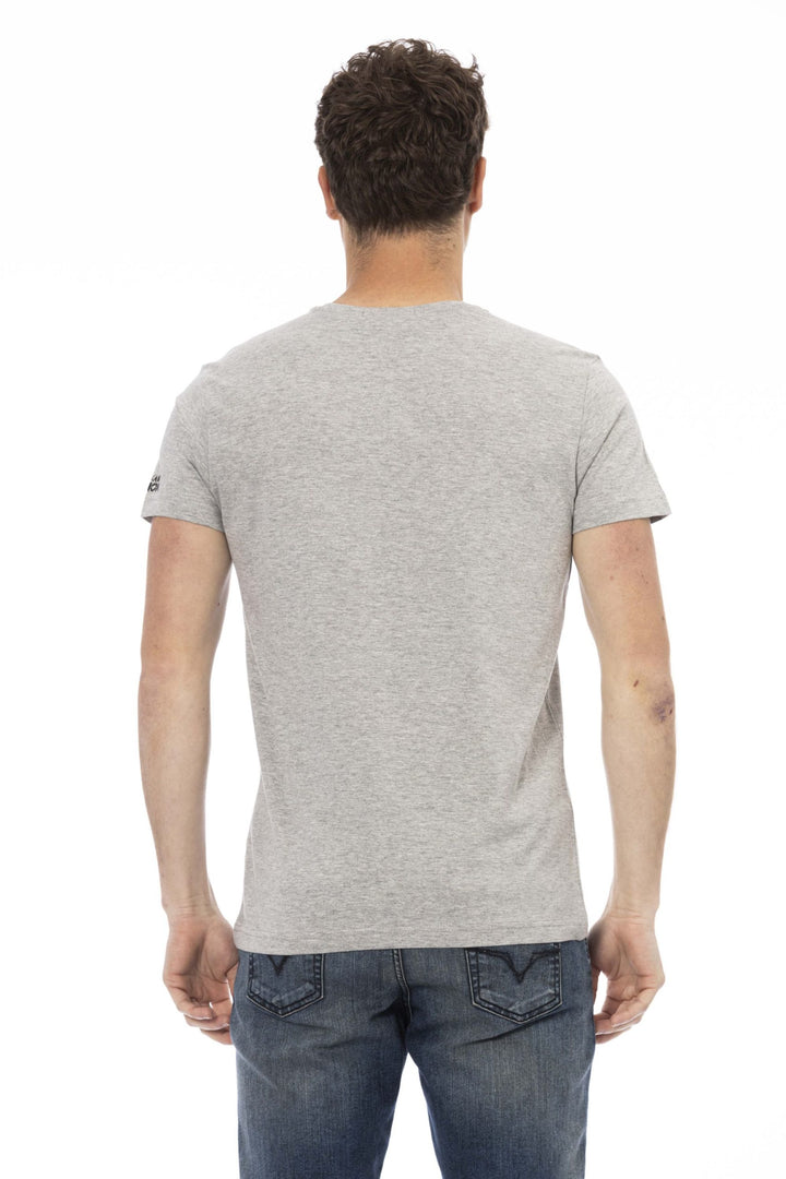 Trussardi Action Gray Cotton T-Shirt