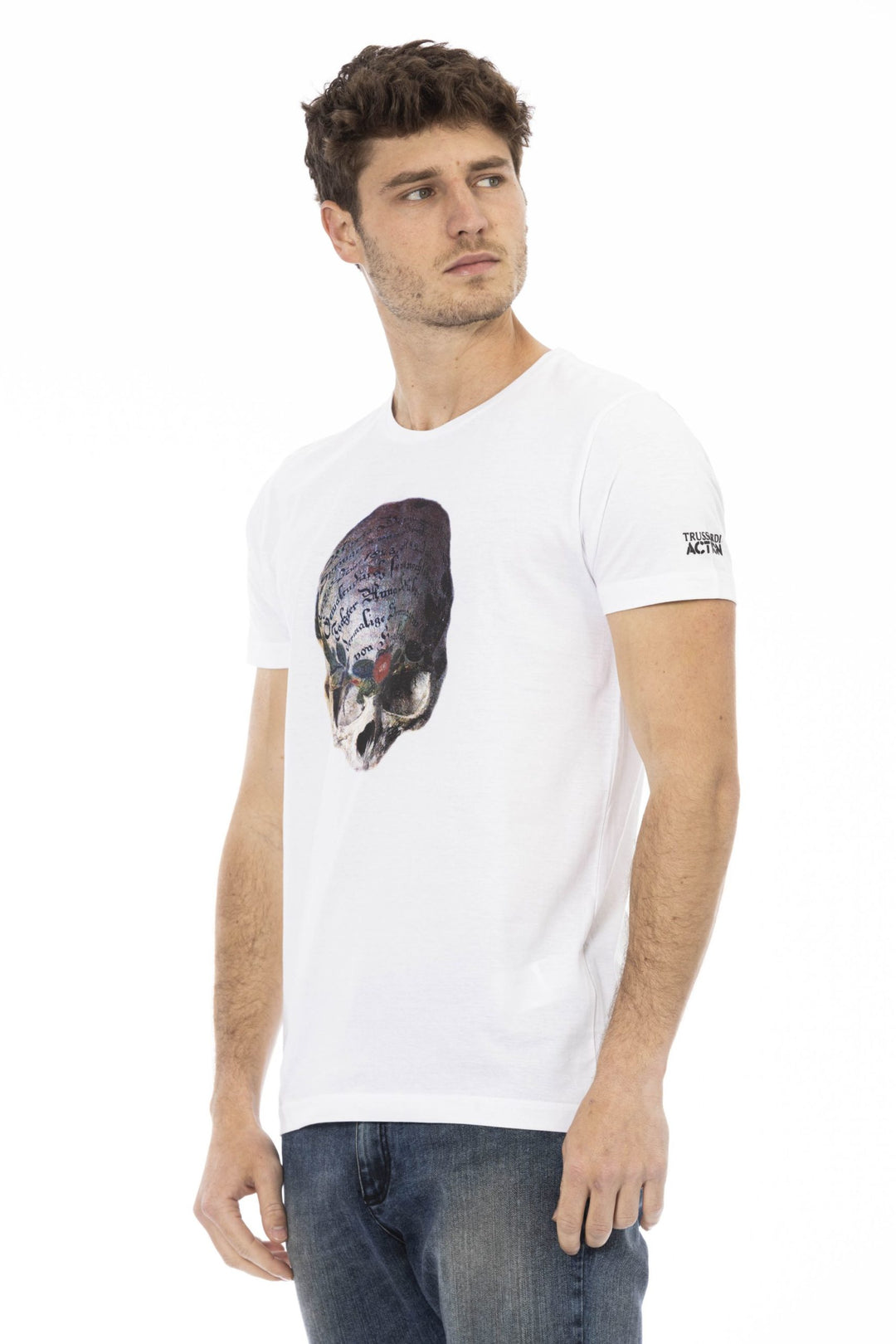 Trussardi Action White Cotton T-Shirt