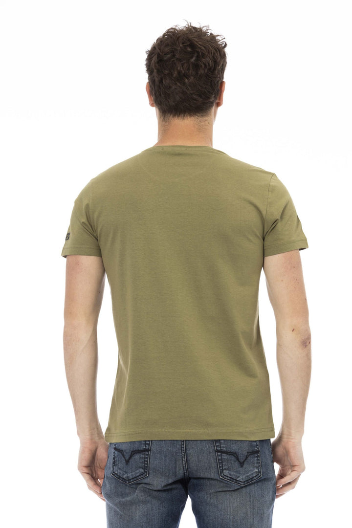 Trussardi Action Green Cotton T-Shirt