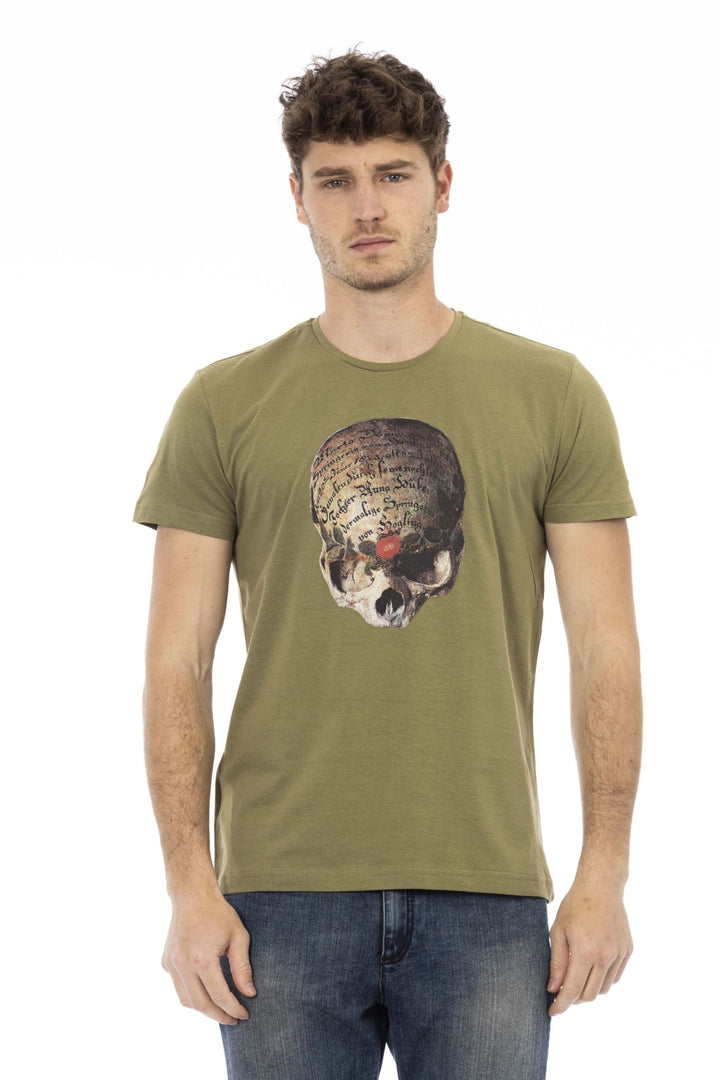 Trussardi Action Green Cotton T-Shirt