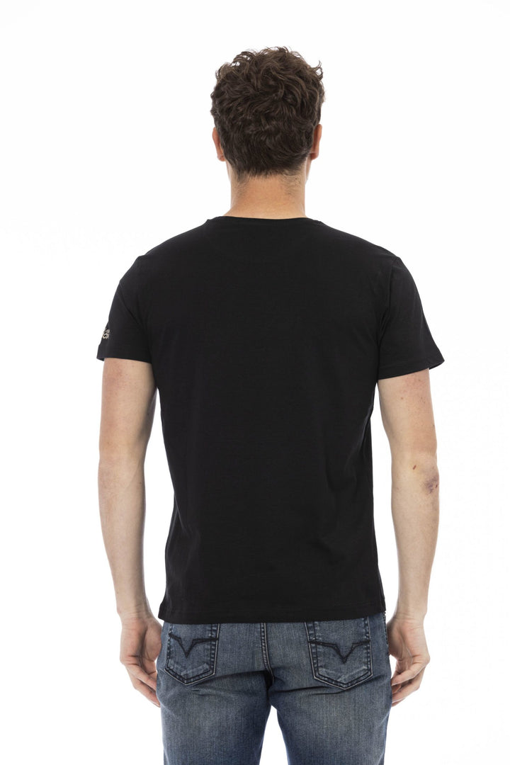 Trussardi Action Black Cotton T-Shirt