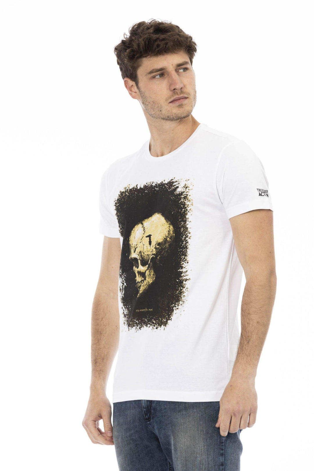 Trussardi Action White Cotton T-Shirt