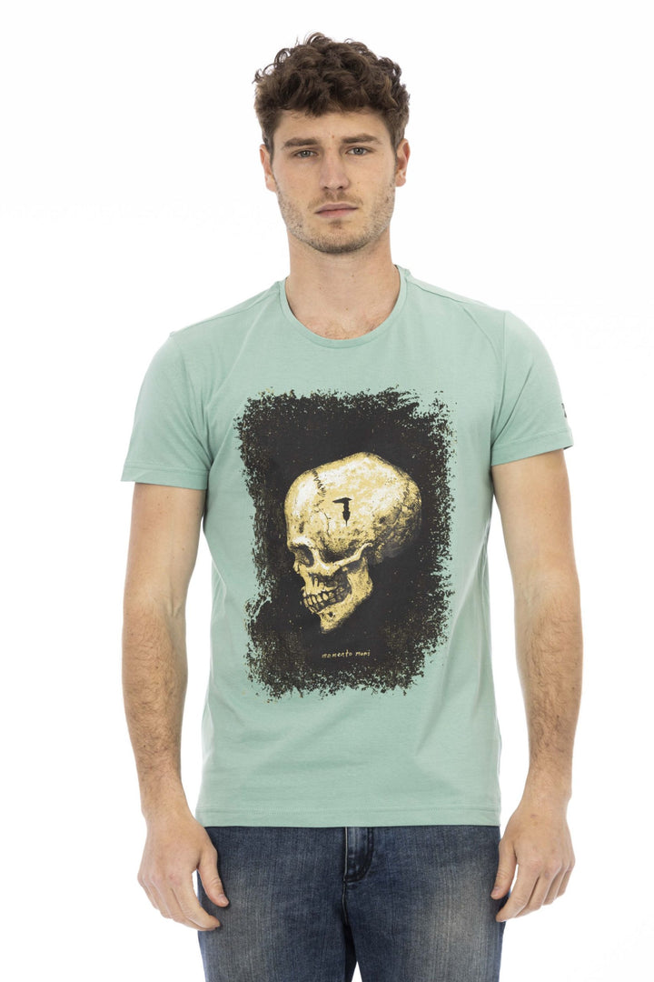 Trussardi Action Green Cotton T-Shirt