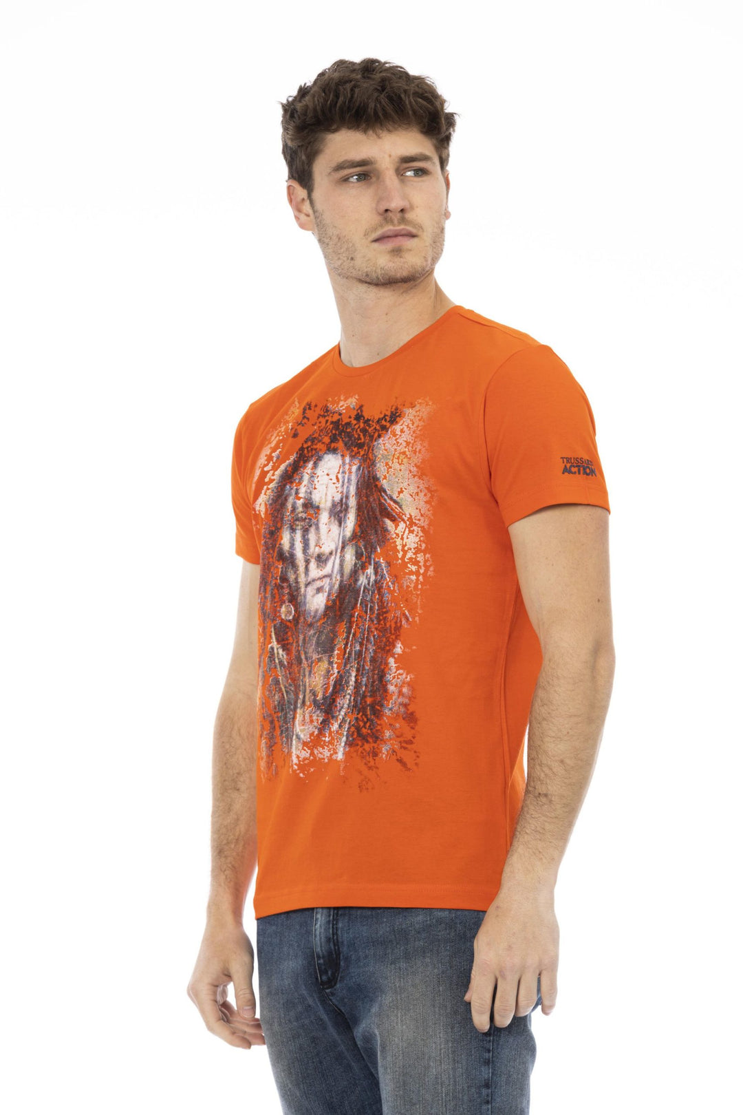 Trussardi Action Orange Cotton T-Shirt