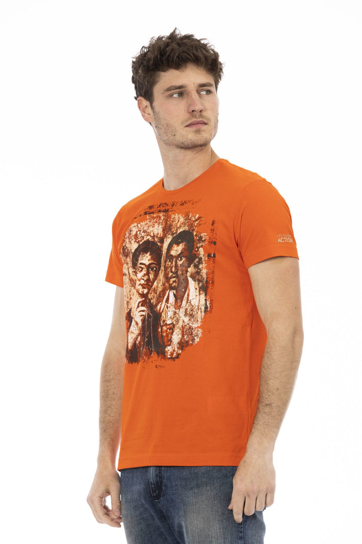 Trussardi Action Orange Cotton T-Shirt