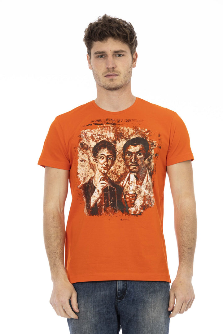 Trussardi Action Orange Cotton T-Shirt