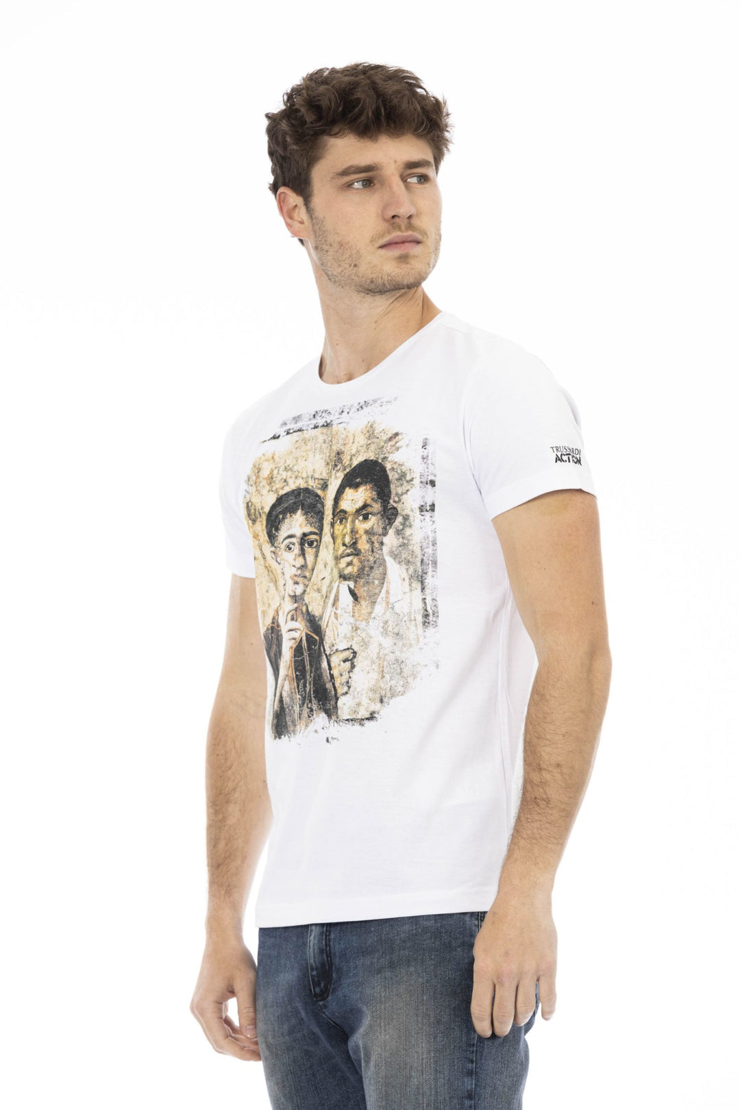 Trussardi Action White Cotton T-Shirt