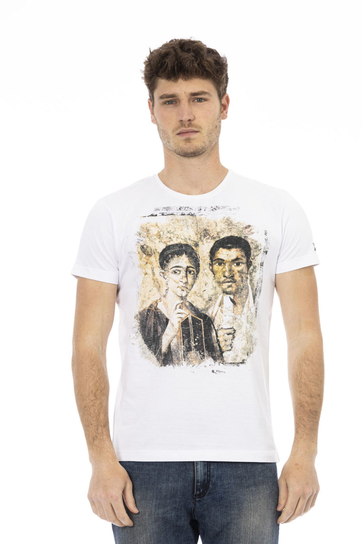 Trussardi Action White Cotton T-Shirt