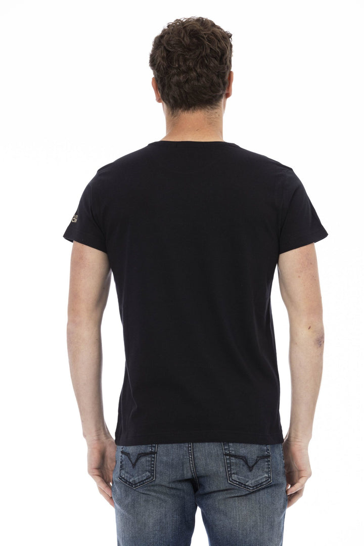 Trussardi Action Black Cotton T-Shirt