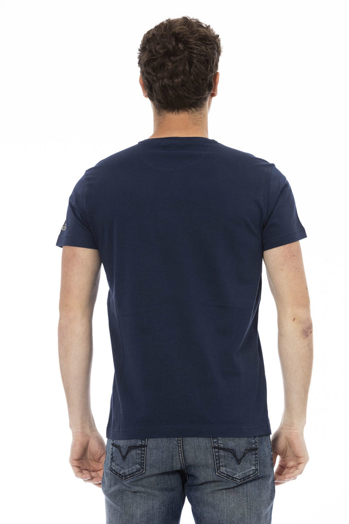 Trussardi Action Blue Cotton T-Shirt