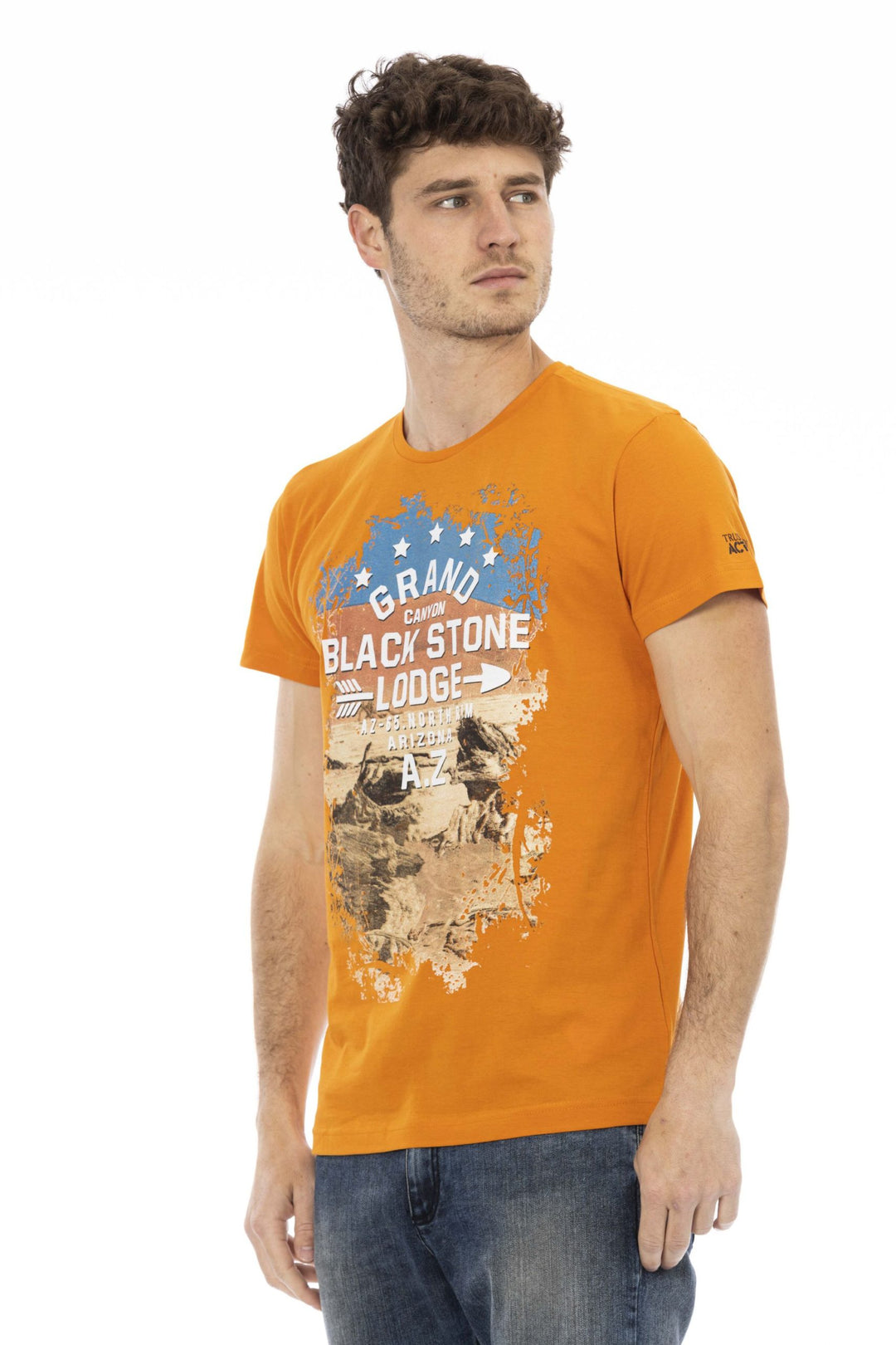 Trussardi Action Orange Cotton T-Shirt