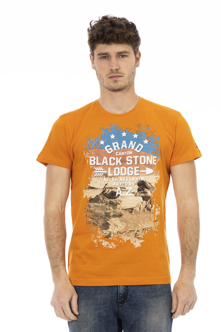 Trussardi Action Orange Cotton T-Shirt