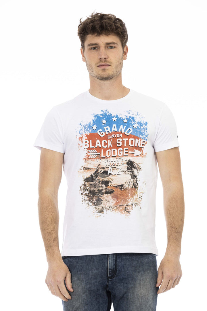 Trussardi Action White Cotton T-Shirt