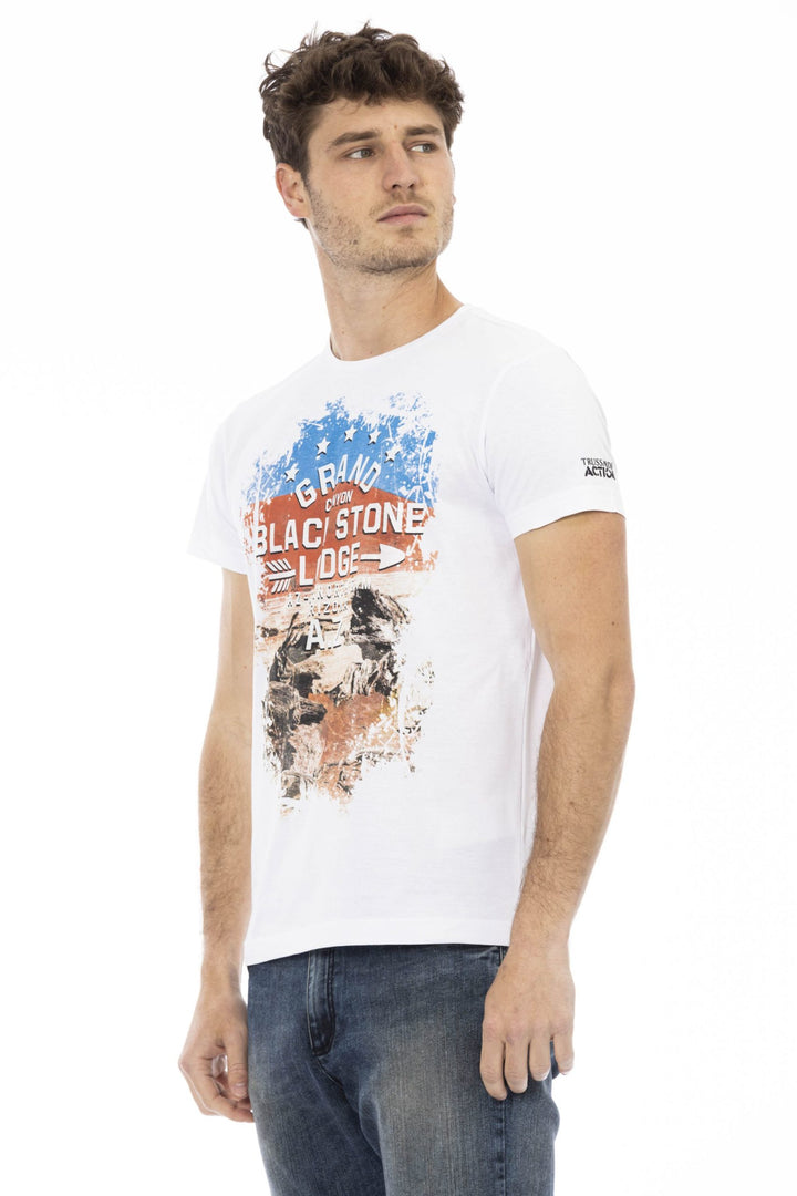 Trussardi Action White Cotton T-Shirt