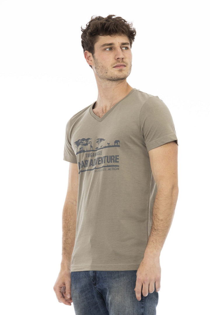 Trussardi Action Brown Cotton T-Shirt