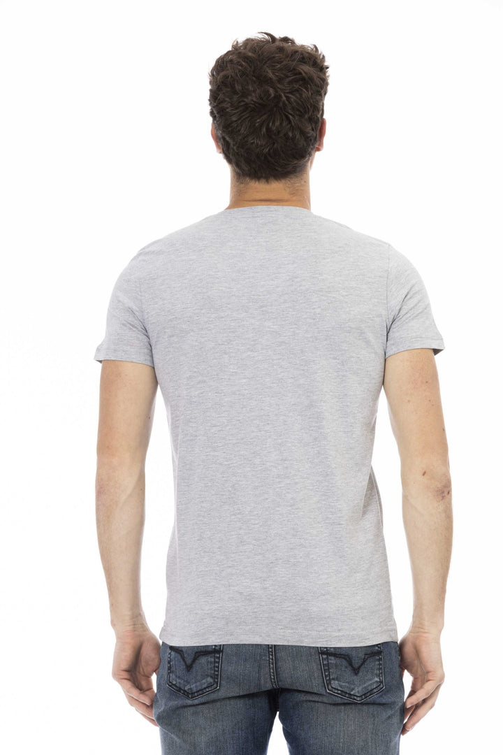 Trussardi Action Gray Cotton T-Shirt